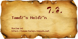 Tamás Helén névjegykártya